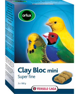 Versele-Laga Orlux Clay Bloc mini SuperFine agyagdömb kistestű madaraknak 3 db-os