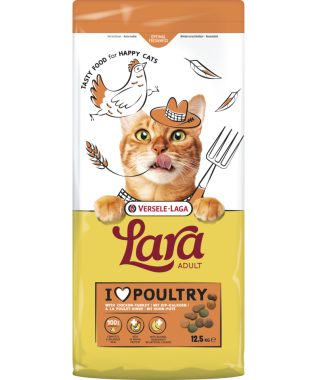 Versele-Laga Lara Adult with Turkey-Chicken felnőtt macska száraz eledel pulykás-csirkés 12,5 kg-os