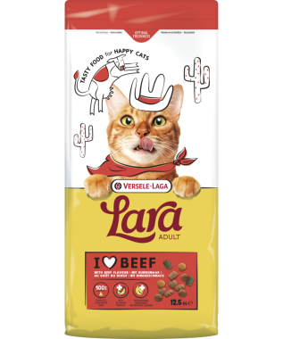 Versele-Laga Lara Adult with Beef flavour felnőtt macska száraz eledel marhás 12,5 kg-os