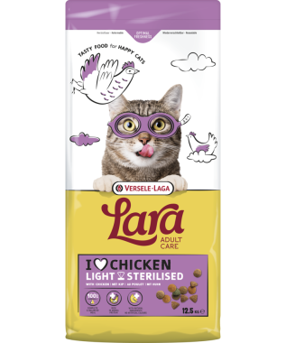 Versele-Laga Lara Adult Sterilized with Chicken felnőtt ivartalanított macskaeledel csirkés 12,5 kg