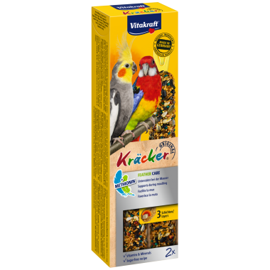 Vitakraft Kräcker Feather Care tollváltáshoz nagypapagájnak 2 db-os